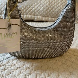 Silver Rhinestone Women's Bag